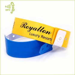 Venda quente personalizado Printable NFC Topaz512 descartável PVC Wristband