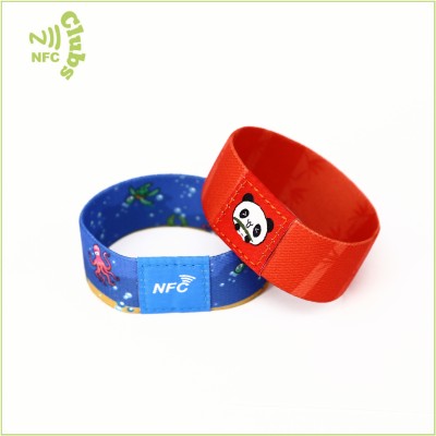 Customized Printable NFC Ntag215 Woven WristbandNFC WristbandOEM K0340.00
