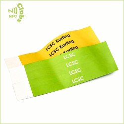 NFC MF 1K Disposable Tyvek Paper Wristband