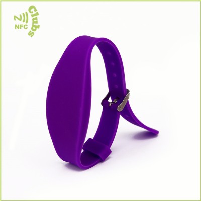 Wristband de ultraleves do silicone ajustável de 13,56 MHz de alta qualidadePulseira de NFCOEM K0390.00