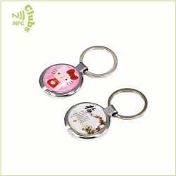 Colorful waterproof  NFC Keychain with customized logo printing